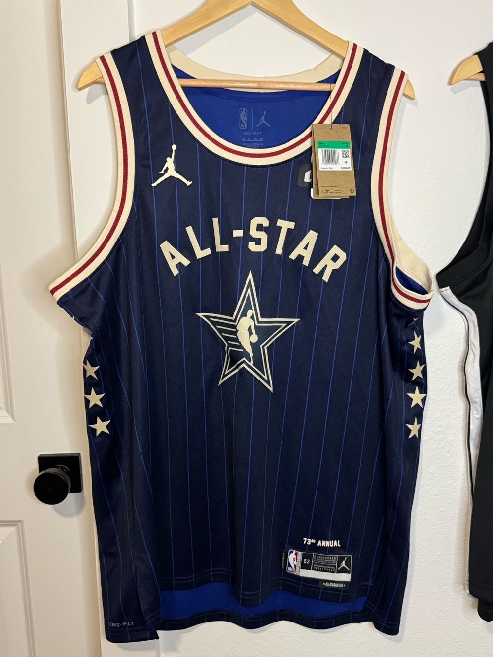 NBA All-Star Nikola Jokic #15 Jersey Men's Blue Gold Jersey Size XL NWT